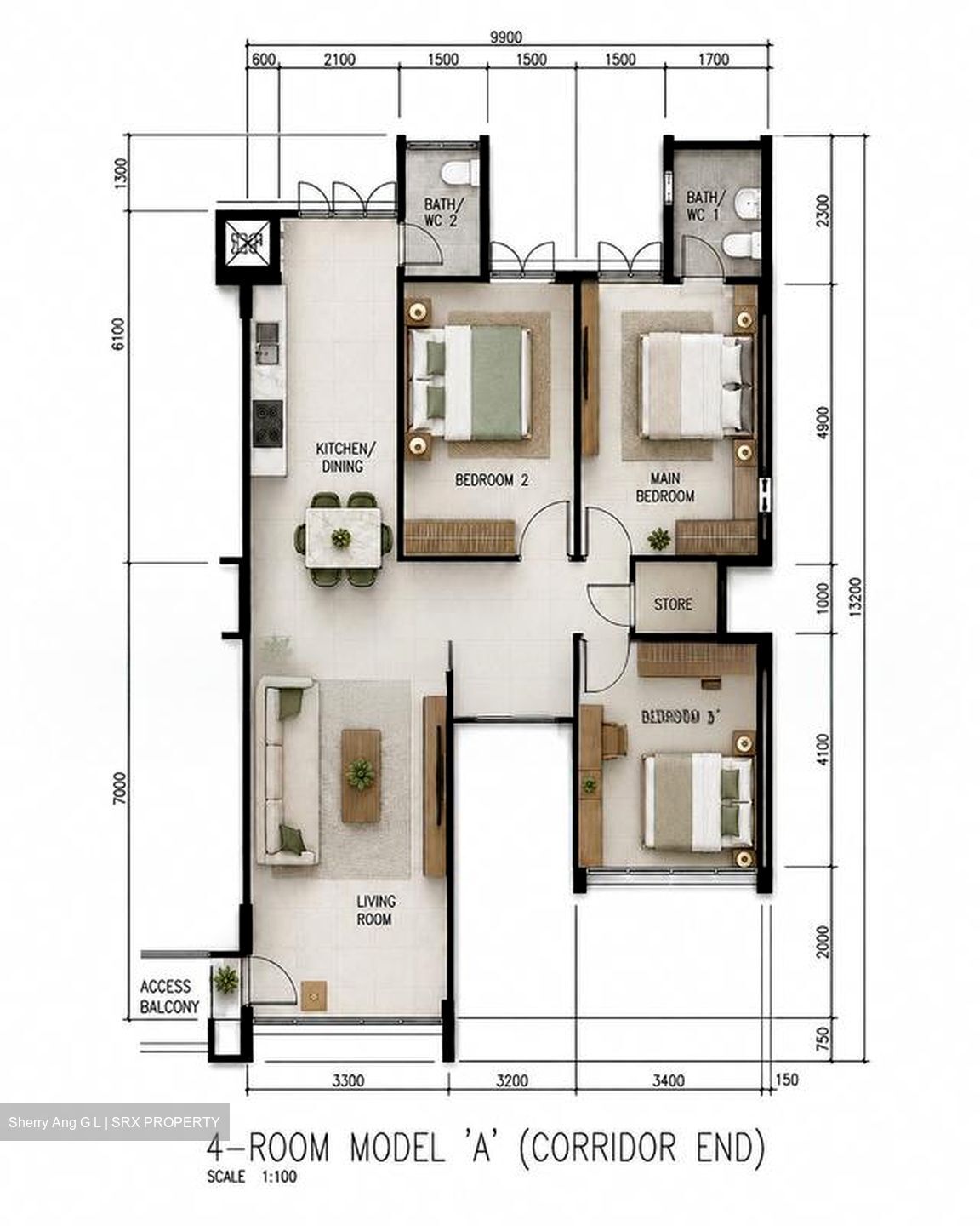 Blk 297 Big Mac Centre (Tampines), HDB 4 Rooms #596843441